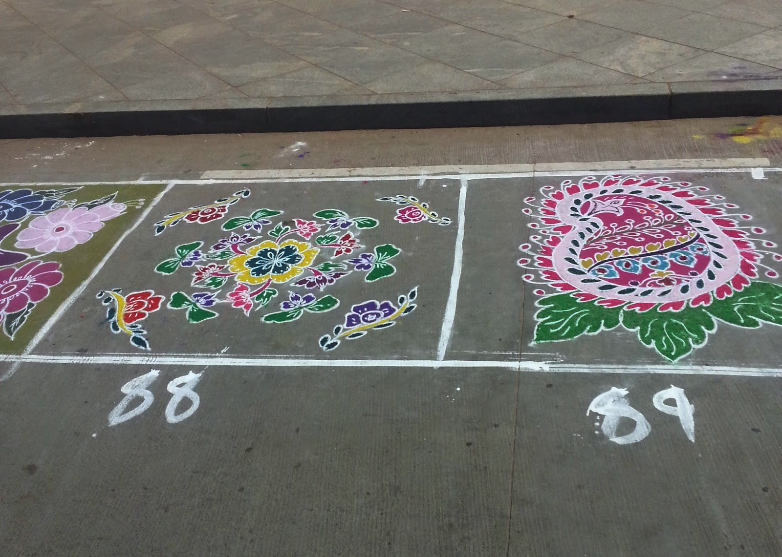 Brewing thoughts over a cuppa coffee Rangoli Design At Puducherry