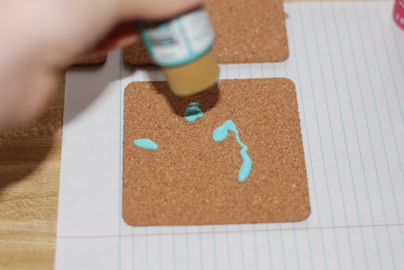 The Kitkat Studio DIY Colored Cork Board