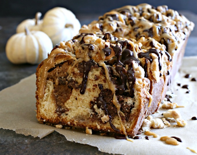 Hungry Couple Chocolate and Peanut Butter Crumb Babka