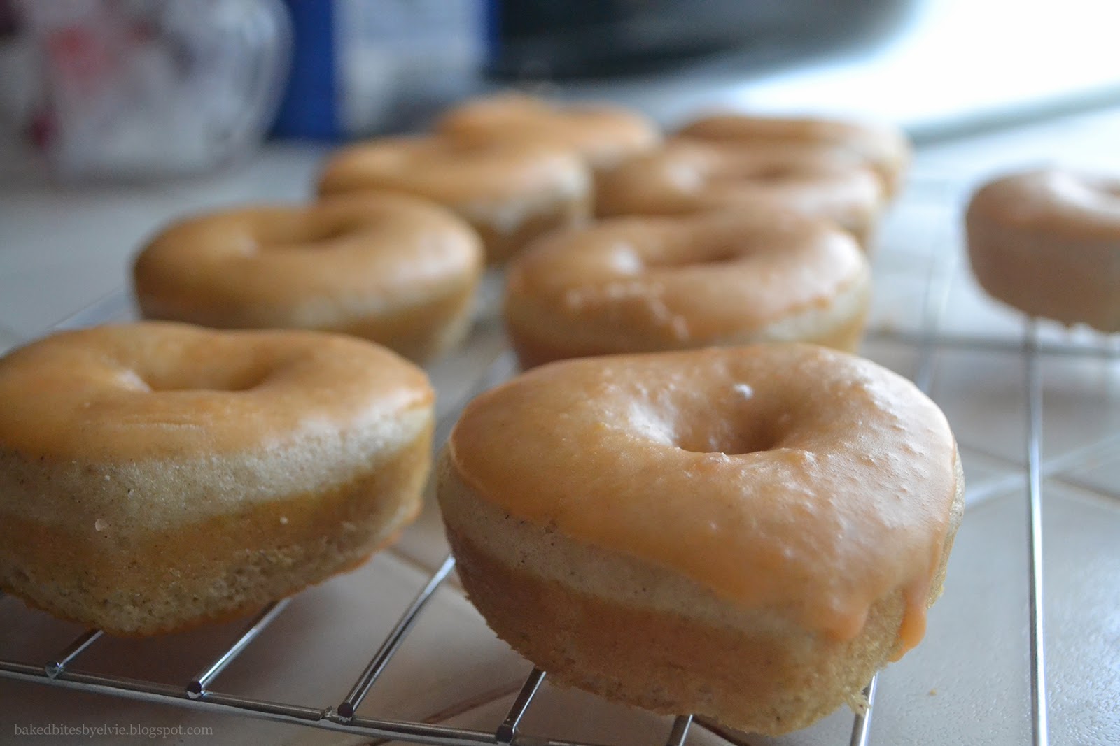 Baked Orange Glazed Donuts