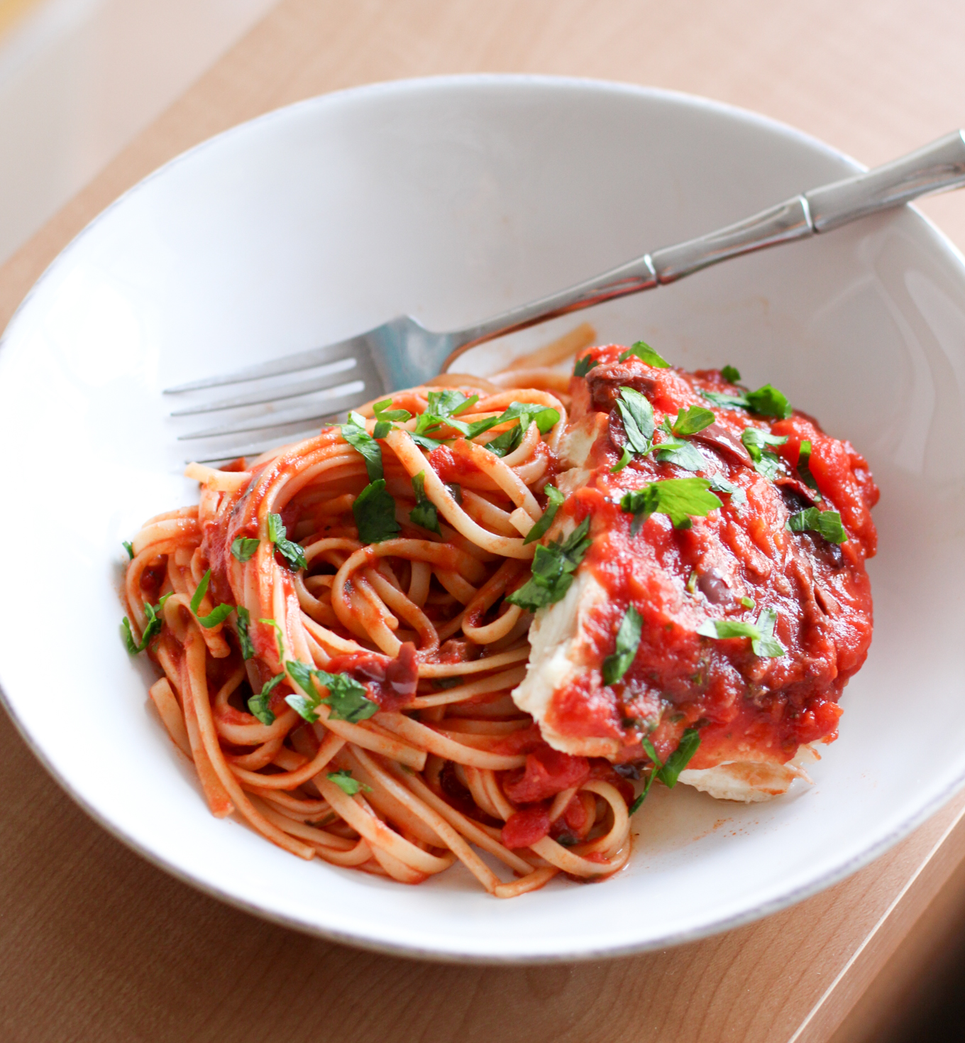 Halibut Puttanesca on Windy City Live Lake Shore Lady