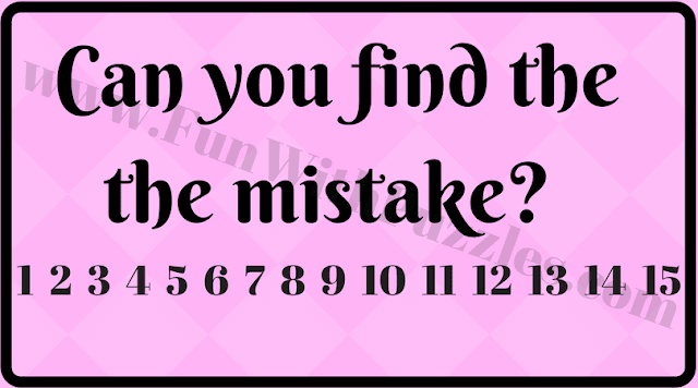 Can you find the the mistake in this Image?