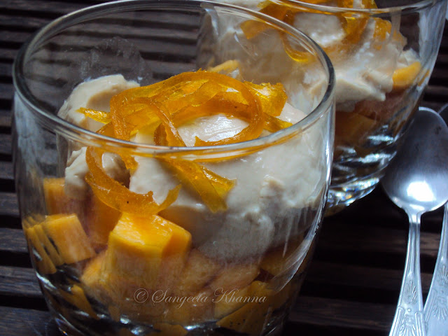 mango mishti doi or mango fruit yogurt ...a crazy summer dessert...