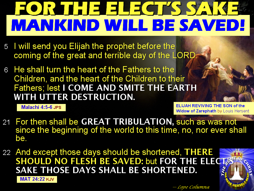 The prophet Elijah will come to earth again The prophet Elijah will come to earth again