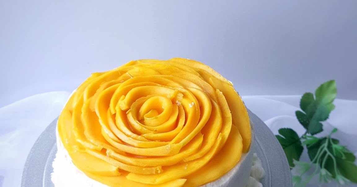 Mango rose cake The food factory