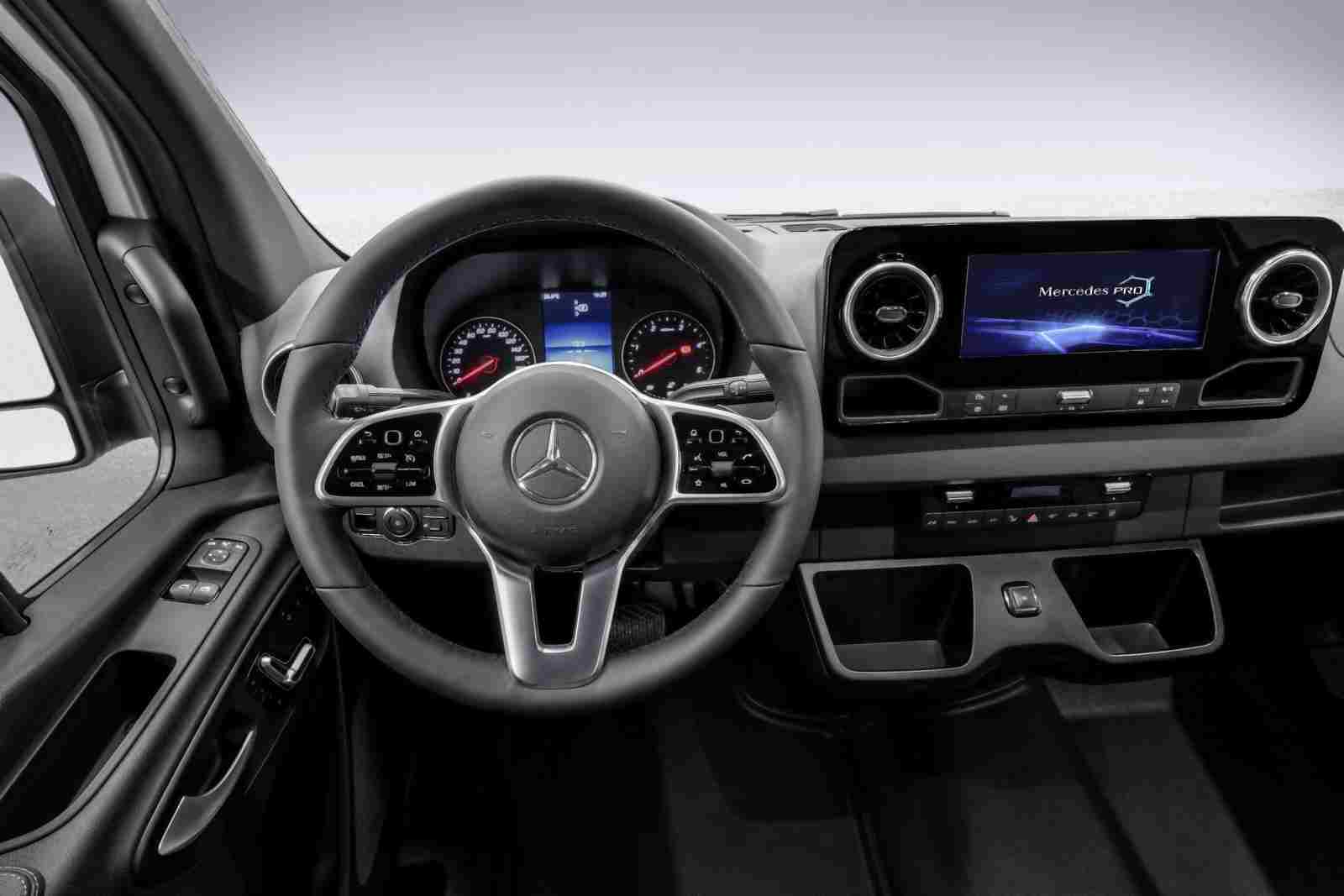 Inside the new MercedesBenz Sprinter outstanding center console