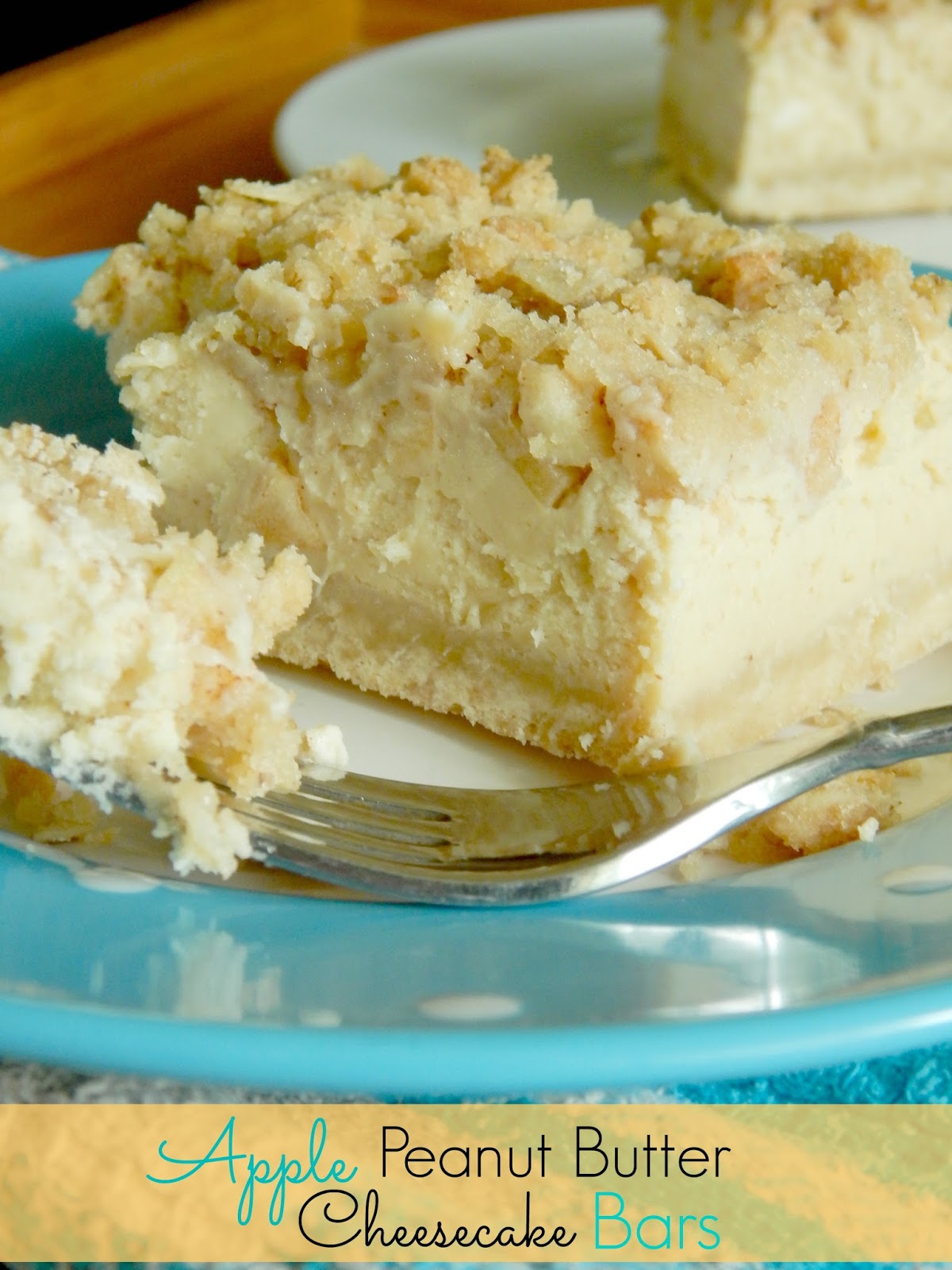 Ally's Sweet and Savory Eats Apple Peanut Butter Cheesecake Bars
