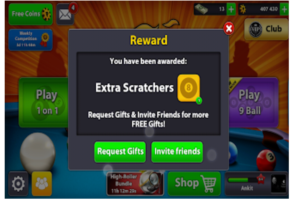 8 ball pool 8 august daily free gifts coins scratches spins ... - 