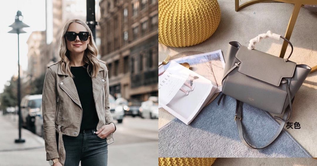 celine micro belt bag in grained calfskin