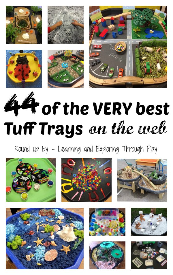 Endless opportunities to play with a tuff tray – Tiger Moon