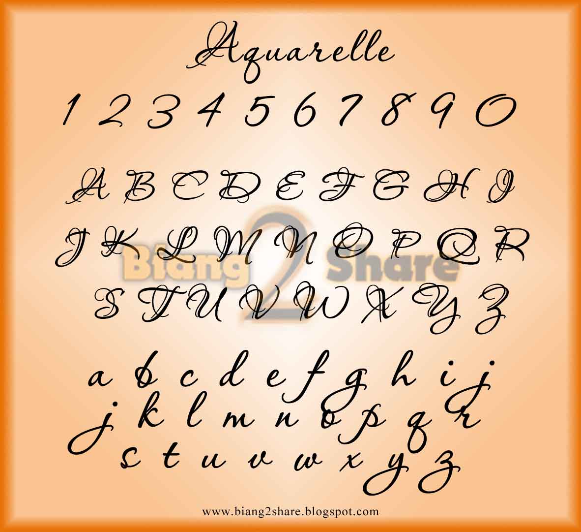 Biang 2 Share 13 Font Italic Elegant Handwriting 