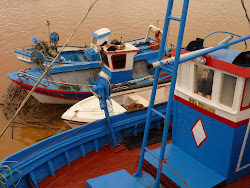 Kleurrijke bootjes in Tavira