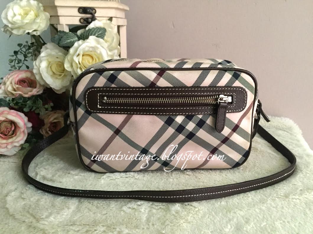 I Want Vintage Vintage Designer Handbags Burberry Blue Label Small Crossbody Bag