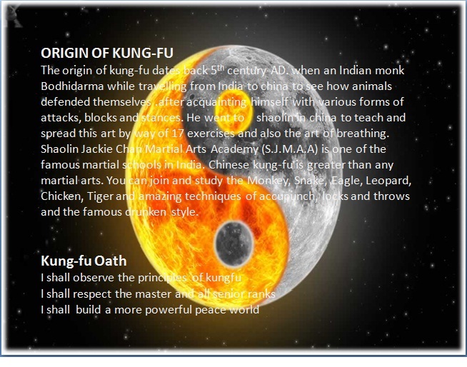 SHAOLIN JACKIECHAN MARTIAL ARTS ORIGIN OF KUNG FU..................