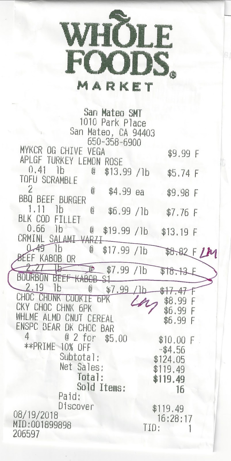 Views by the Bay Amazon's Whole Foods App Check Your Receipts