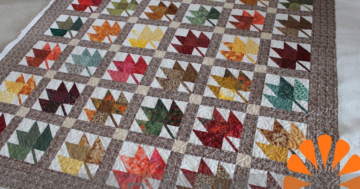 Maple Leaf Quilt Pattern, FREE QUILT PATTERN, Sit n' Sew Fabrics