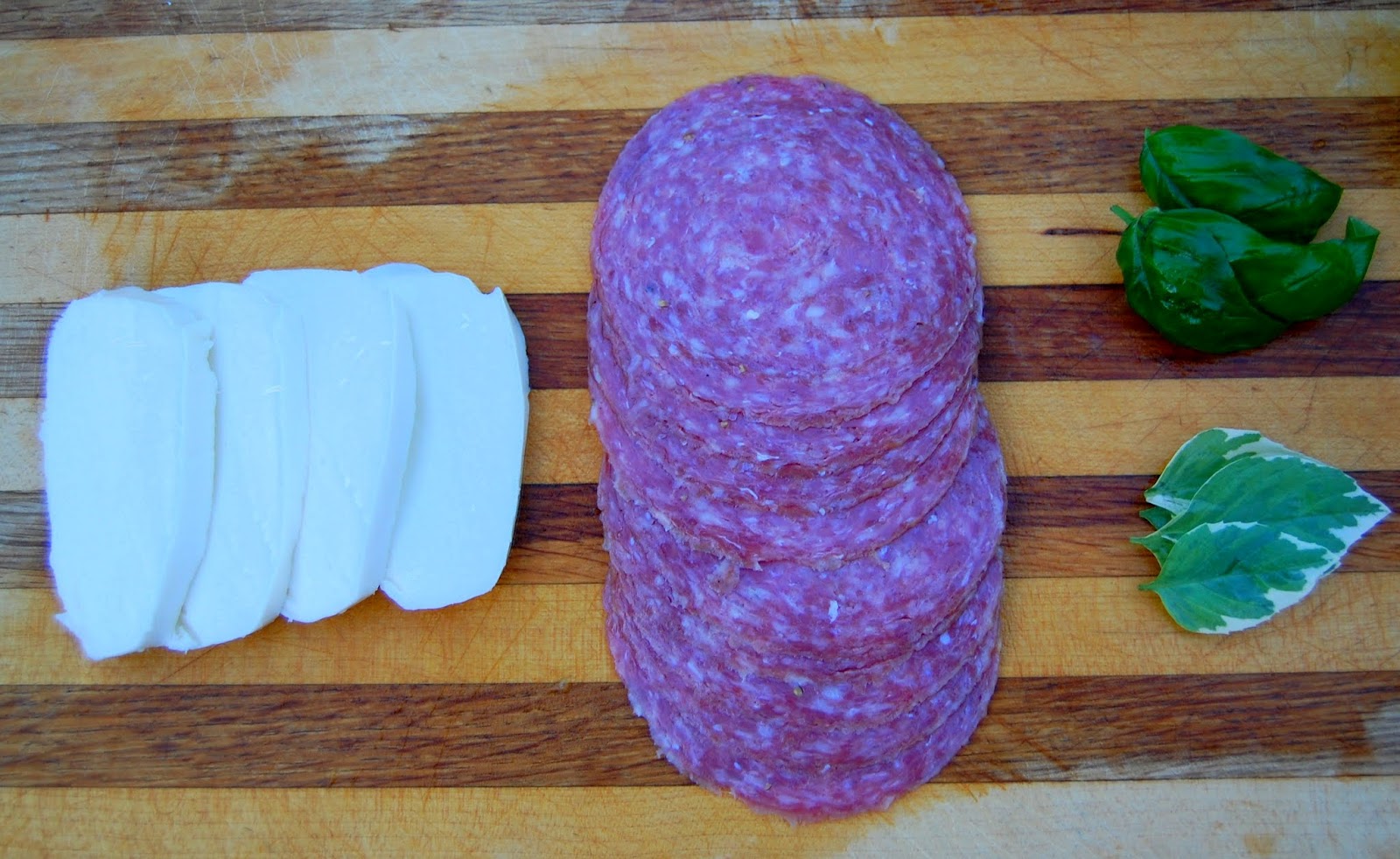 Daily*Dishin Honeydew Salad with Genoa Salami and Mozzarella Fresca