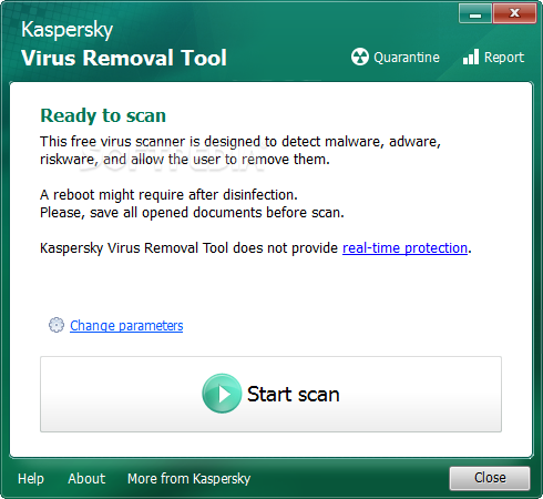 تحميل برنامج ازالة الفيروسات للكمبيوتر Kaspersky Virus Removal Tool تحميل برنامج ازالة الفيروسات للكمبيوتر Kaspersky Virus Removal Tool