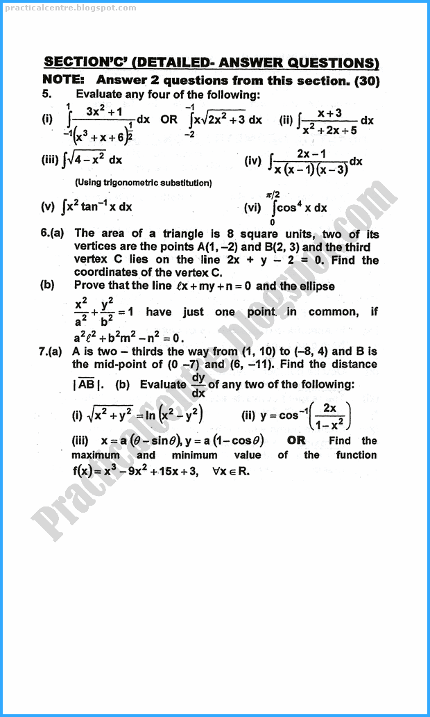 12th-mathematics-five-year-paper-2017