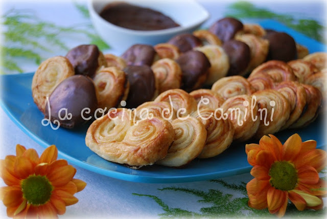 Mini palmeritas con/sin chocolate a la canela (La cocina de Camilni) Mini palmeritas con/sin chocolate a la canela (La cocina de Camilni)