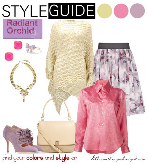 romantic outfit with Radiant Orchid for Light Spring romantic outfit with Radiant Orchid for Light Spring