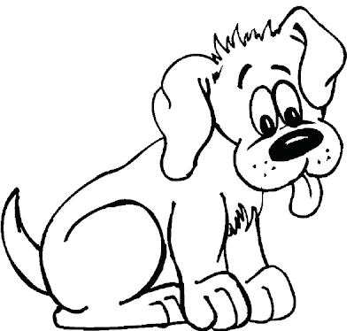 Line Drawing :: Clip Art :: Dog :: Puppy