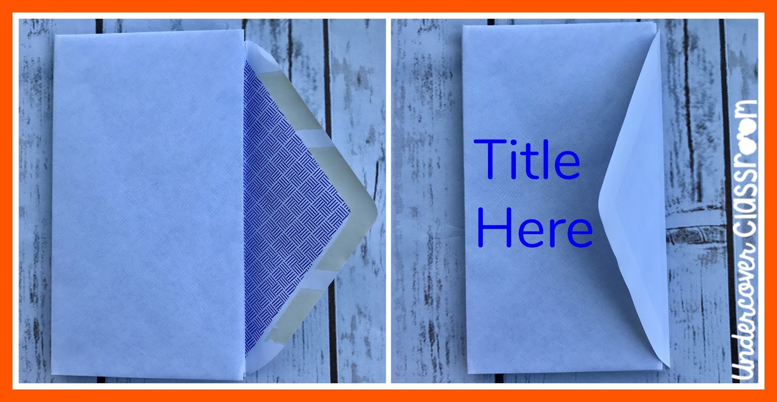 Accordion Envelope Books Undercover Classroom