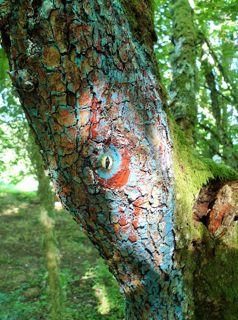 The snake tree is an animistic symbol of protection against malevolent spirits
