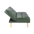 RESTY Sofa Giường Da Tổng Hợp 165x81x84 cm Màu Xanh lá