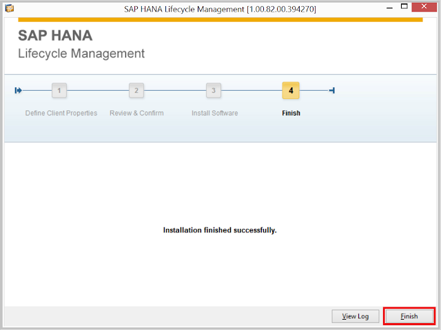 SAP HANA Client Install 4