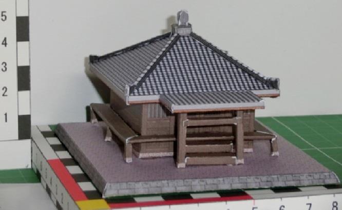 papermau a miniature japanese temple paper model by sakamoto sanda