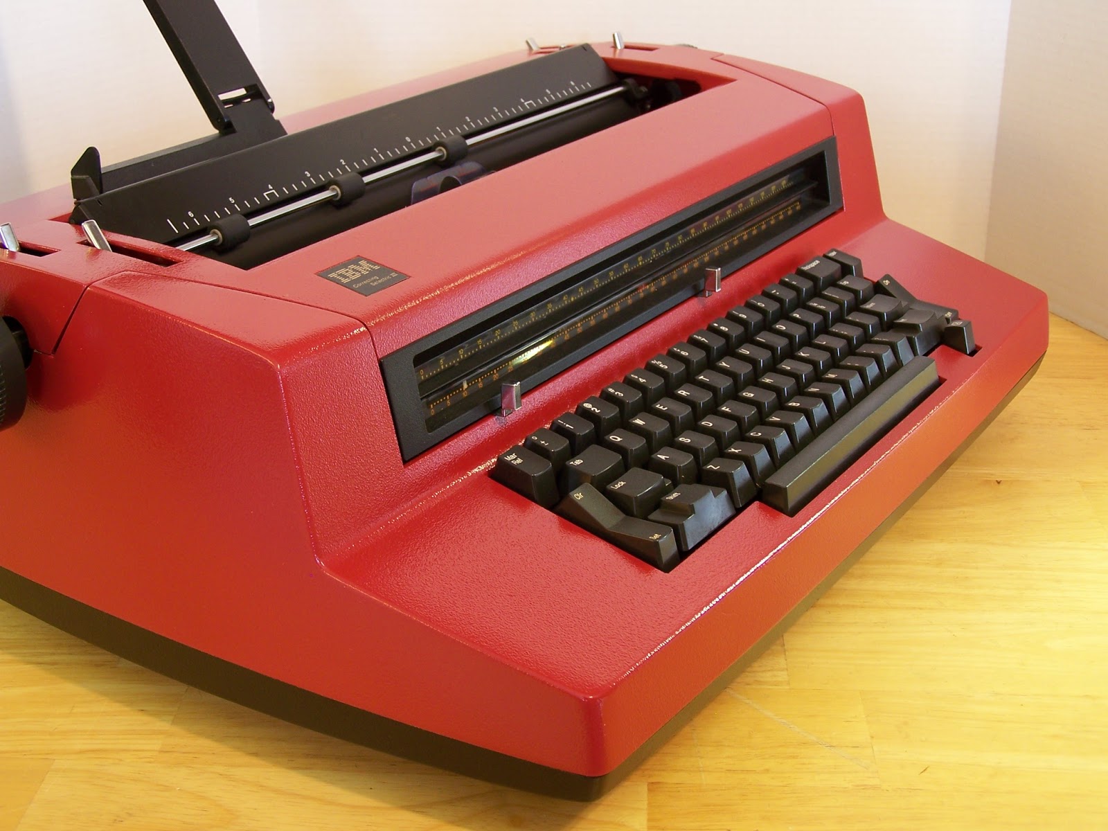 IBM Selectric Typewriters: Refurbished Selectric III in Autumn Red - SOLD