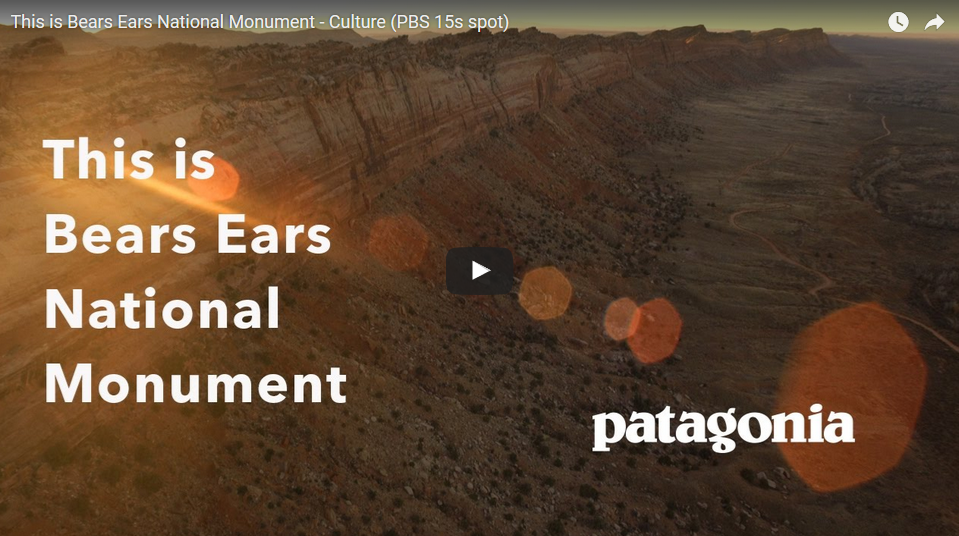 THE WESTERNER Patagonia celebrates Bears Ears National Monument with