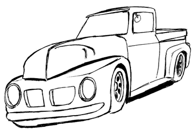 Desenhos para colorir, desenhar e pintar : desenhos carros para