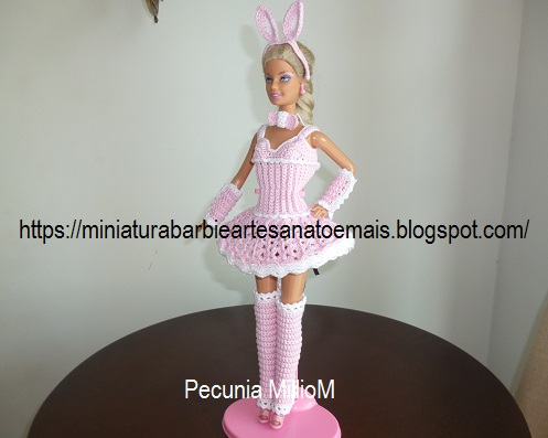 Roupa Anjo de Crochê Para Barbie Por Pecunia MillioM 