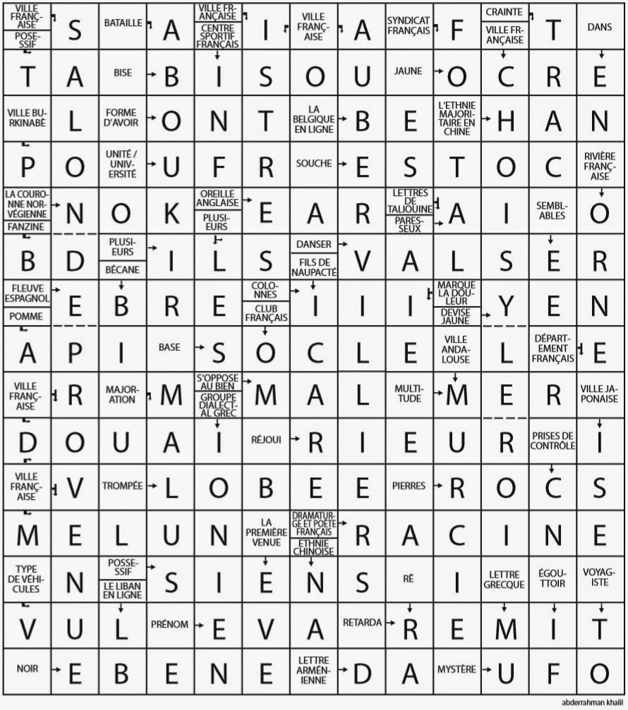 Taux De Solution Mots Fléchés