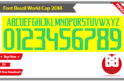 Font Brazil World Cup 2018
