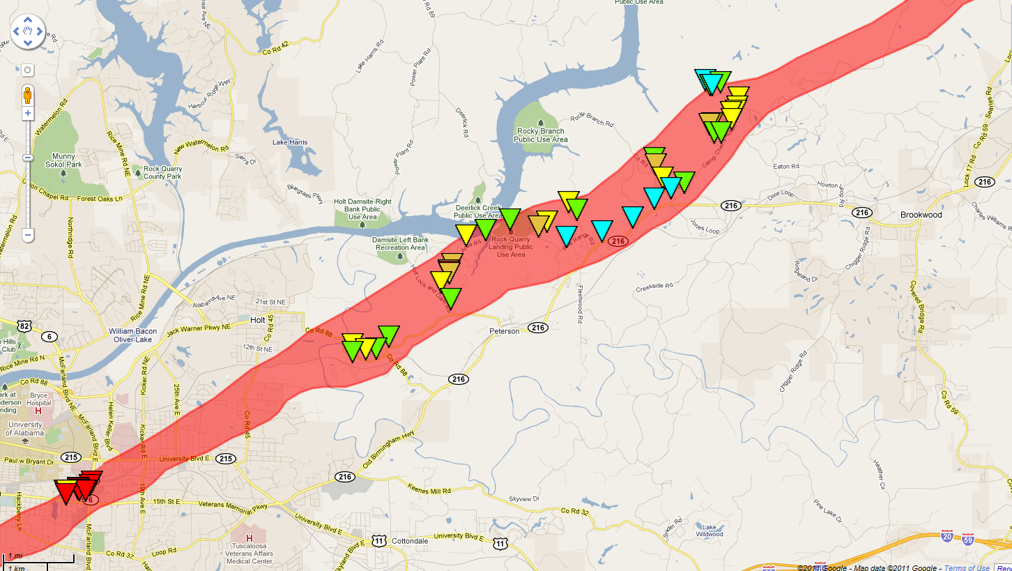 The Original Weather Blog More On Tuscaloosa, AL Tornado of 42711