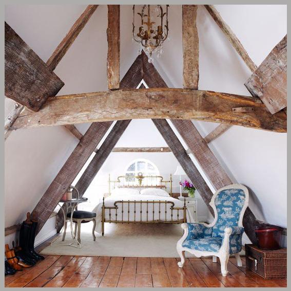 Rooms of Inspiration A Beautiful Rustic Attic Bedroom