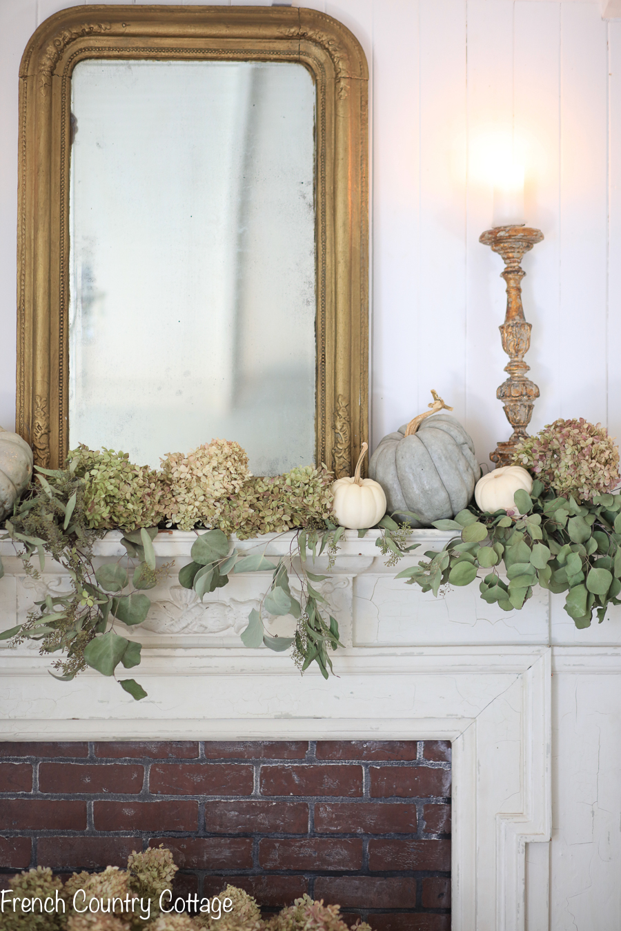 Elegant And Natural Autumn Mantel Decor French Country Cottage