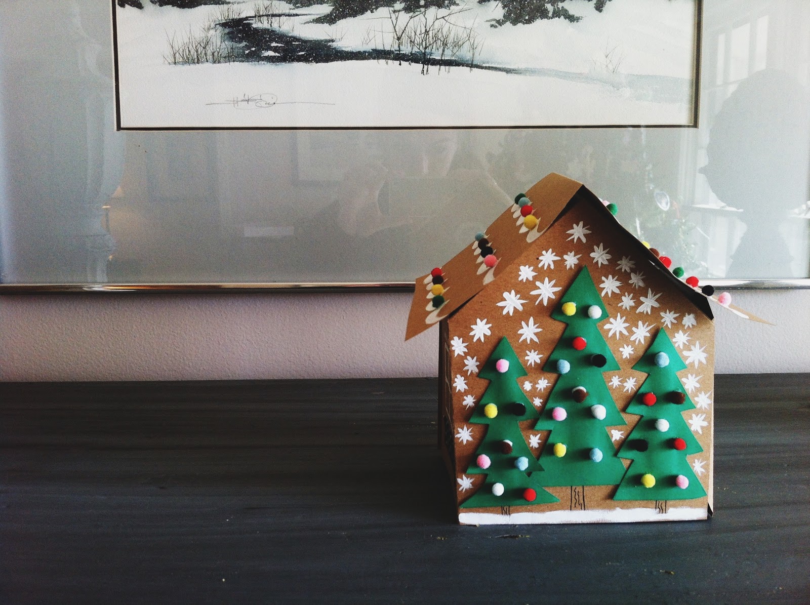 The Squirrel Next Door: Cardboard Gingerbread House