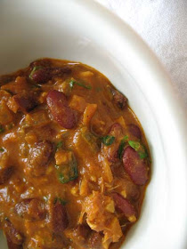Kidney Beans in a Slowly Simmered Tomato Sauce with Shredded Paneer (Rajma)