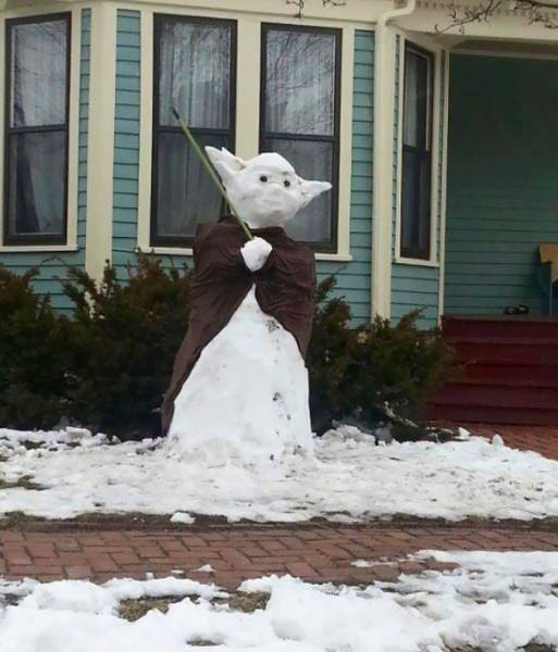 
When Even A Snowman Becomes A Piece Of Art