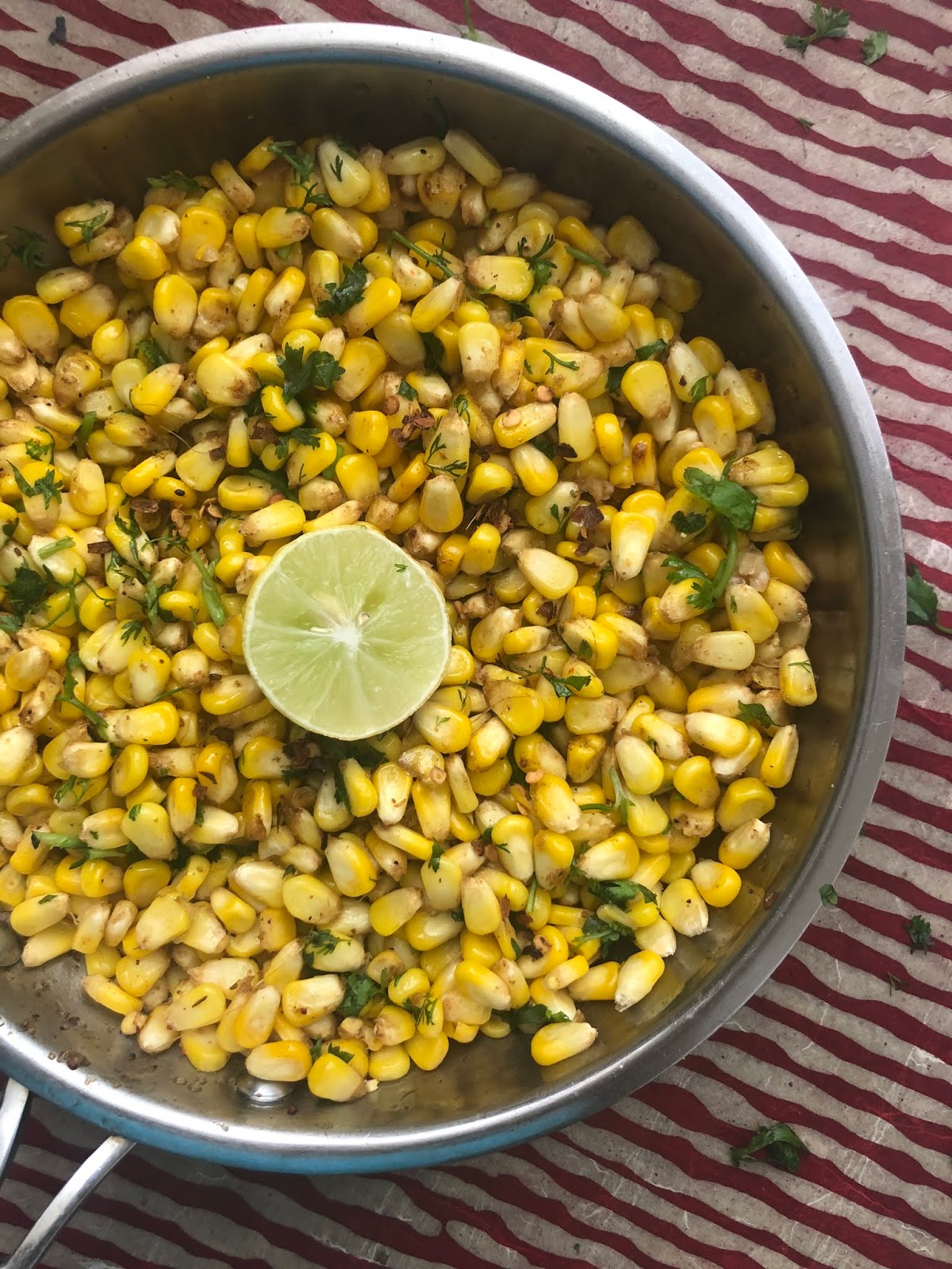 Sizzling Tastebuds Choclo Al Comino Peruvian Style Corn dish