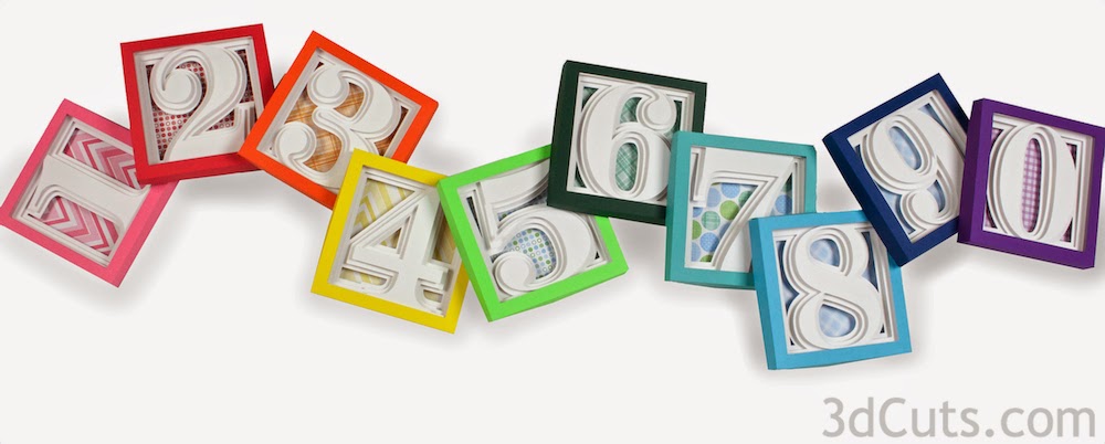 Ashbee Design: Adding Numbers to Alphabet Shadow Boxes