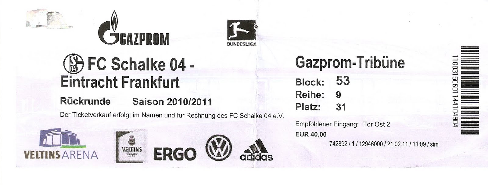 Frankfurt Schalke Tickets Frankfurt Schalke Tickets