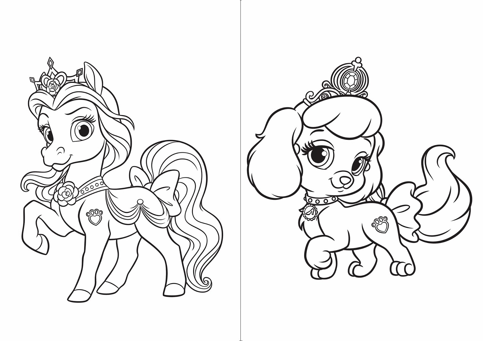 tangled and her palace pet coloring pages - photo #14