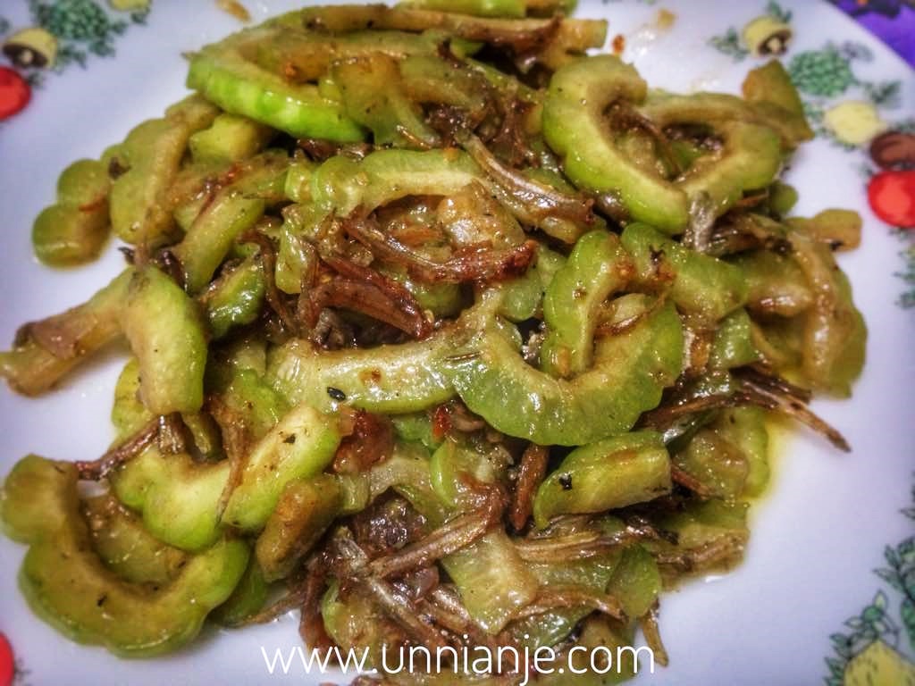 Resepi Peria Goreng Berlada Masakan Paling Mudah Unni Anje