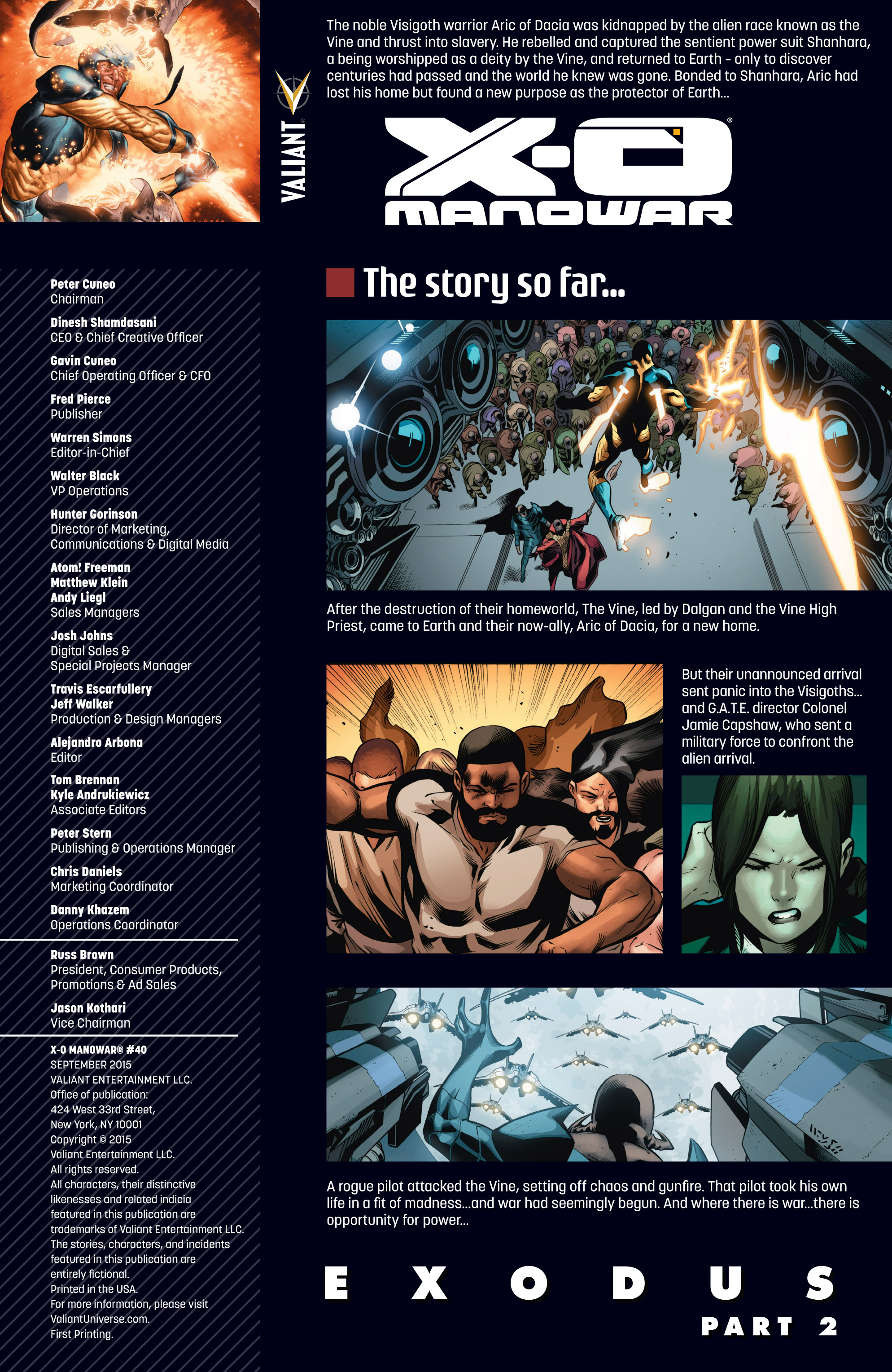 Read online X-O Manowar (2012) comic -  Issue #40 - 2