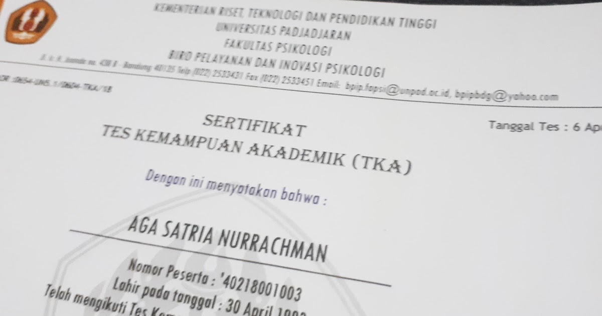 Pengalaman Tes Kemampuan Akademik Bpip Unpad